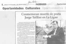 Conmemoran muerte de poeta Jorge Teillier en La Ligua