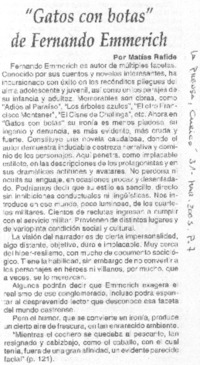 "Gatos con botas" de Fernando emmerich