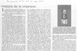 Historia de la oligarquía