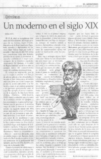 Un moderno en el siglo XIX
