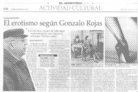 El erotismo según Gonzalo Rojas