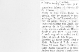 Dos escritores fallecidos, Guillermo Trejo y Jaime Gómez Rogers (Jonás)