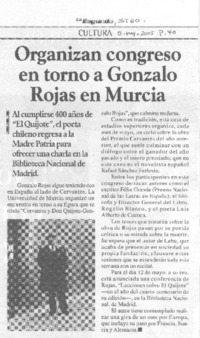Organizan congreso en torno a Gonzalo Rojas en Murcia
