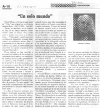 Un solo mundo