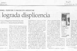 Con lograda displicencia