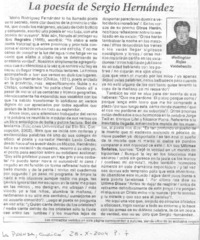 La Poesía de Sergio Hernández