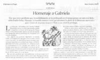 Homenaje a Gabriela