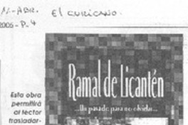 Hoy lanzan libro "Ramal de Licantén"