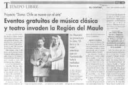 Eventos gratuitos de música clásica y teatro invaden la Región del Maule