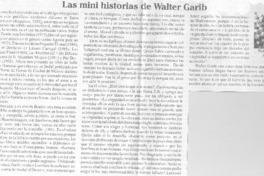 Las Mini historias de Walter Garib
