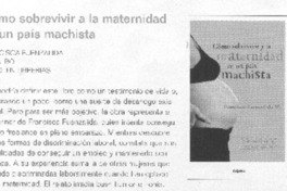 Cómo sobrevivir a la maternidad en un país machista