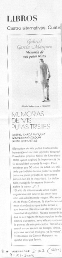 Memorias de mis putas tristes