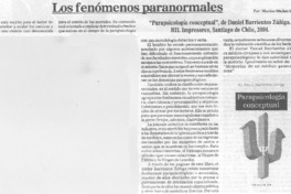 Los fenómemos paranormales