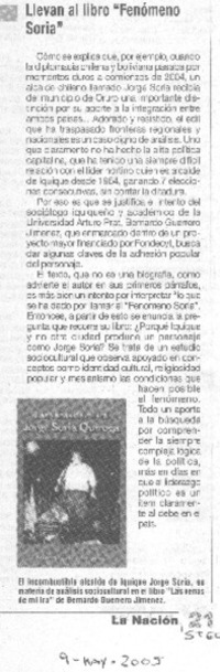 Llevan al libro "Fenómeno Soria"