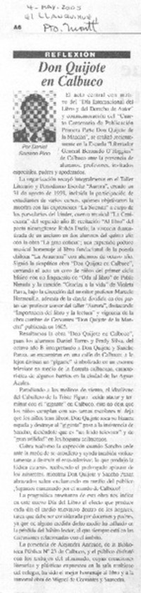 Don Quijote en Calbuco