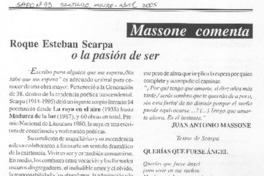 Roque Esteban Scarpa o la pasión de ser