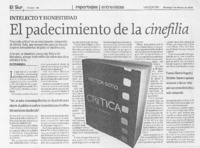 El padecimiento de la cinefilia