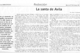 La santa de Ávila