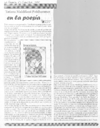 Tatiana Maldifassi Pohlhammer en la poesía