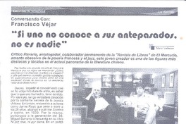 "Si uno no conoce a sus antepasados, no es nadie" [entrevista]