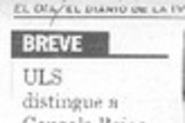 ULS sitingue a Gonzalo Rojas