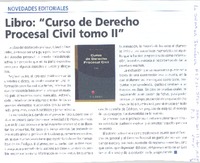 Curso de derecho procesal civil, tomo II