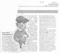 Nuevo libro de Nicanor Parra