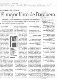 El mejor libro de Barquero
