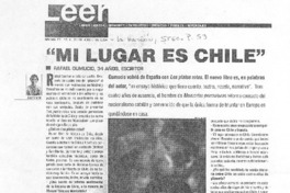 Mi lugar es Chile [entrevista]