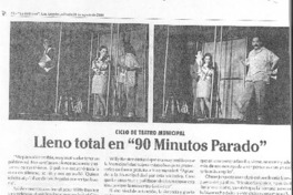 Lleno total en "90 minutos parado"