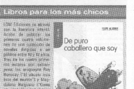 De puro caballero que soy