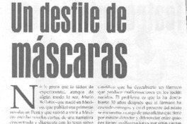 Un Desfile de máscaras