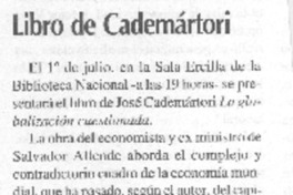 Libro de Cademártori