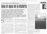 Bajo el agua de la historia