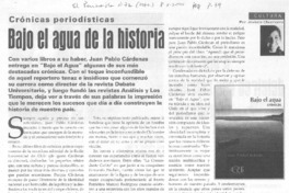 Bajo el agua de la historia