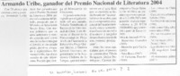 Armando Uribe, ganador del Premio Nacional de Literatura 2004