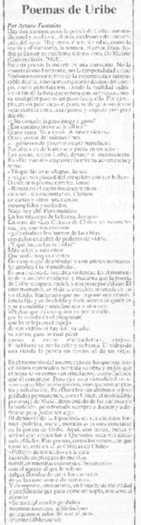 Poemas de Uribe