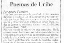 Poemas de Uribe