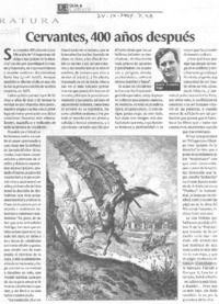 Cervantes, 400 años después