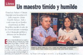 Un maestro tímido y humilde