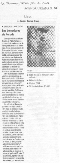 Los borradores de Neruda