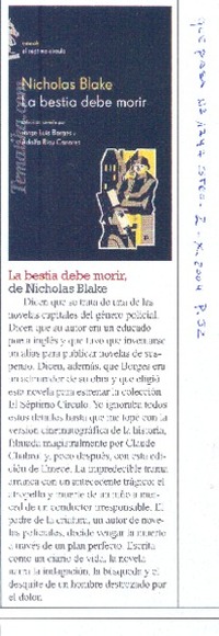 La Bestia debe morir