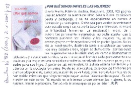 ¿Por qué somos infieles las mujeres?