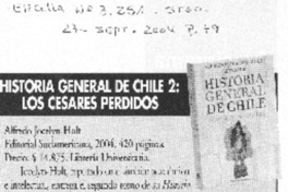 Historia general de Chile 2