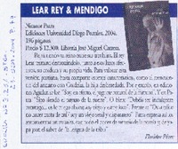 Lear rey & mendigo