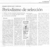 Periodismo de selección