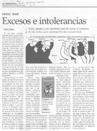 Excesos e intolerancias