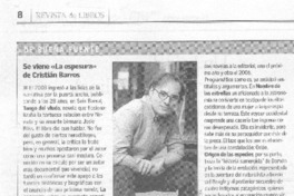 Se viene "La espesura" de Cristián Barros