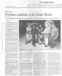Poetas cantan a la luna llena