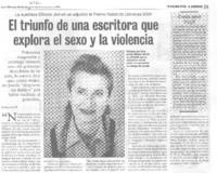 El Triunfo de una escritora que explora el sexo y la violencia